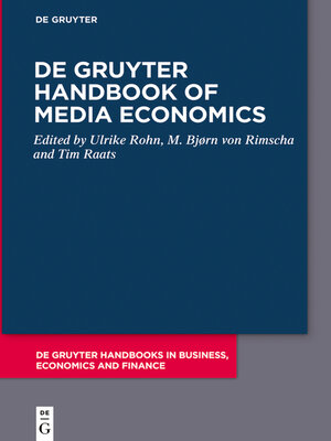cover image of De Gruyter Handbook of Media Economics